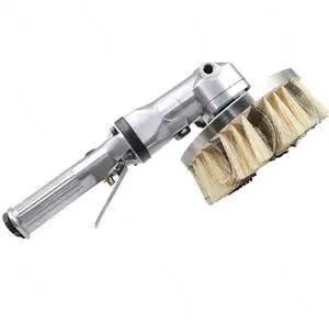 7 Inch Pneumatic Sander 180mm Special Shape Pneumatic Polishing Tool Woodworking Paint Brush Sandpaper Brush 4500 RPM