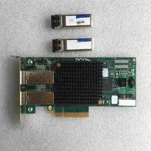 E12002 8Gb Dual Port NIC with Low Profile Bracket and 2 Modules2