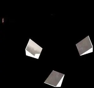 3 packs of high angle prisms 45 degrees 5*5mm optical glass total reflection measurement oblique aluminum