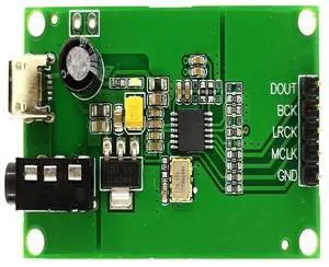 PCM1808  AUX 3.5 stereo single-ended analog audio to I2S IIS digital output board encoding