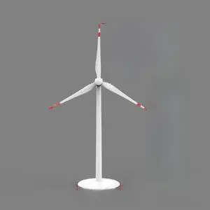 Wind generator solar fan with hand-operated blades rotating model desk home decoration ornaments gift