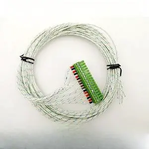 Glass fiber thermocouple temperature measuring wire is suitable for multi-channel temperature recorder