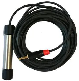 Underwater radio microphone connected to mobile phone similar to computer interview microphone underwater pickup outdoor