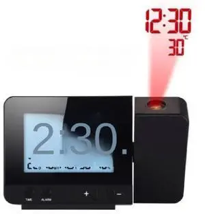 Projection WIFI smart clock automatic time standard silent clock temperature and humidity dual alarm clock