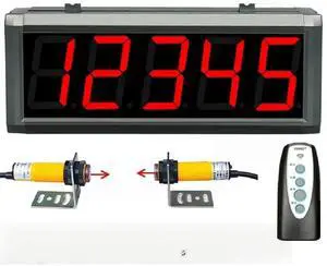Intelligent infrared automatic induction counter electronic digital display screen high-speed conveyor belt production counting