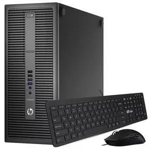 HP 800 G2 Tower Desktop Computer PC, Intel Core i5-6500 upto 3.60GHz, 8GB DDR4 Ram, 256GB SSD, Built-in Wi-Fi & Bluetooth, Wireless Keyboard & Mouse, Windows 11 Professional (Refurbished)