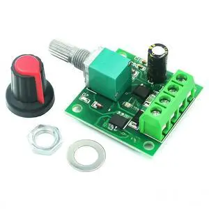 DC 1.8V 3V 5V 6V 12V 2A PWM Motor Speed Controller Low Voltage Motor Speed Controller PWM 0~ Adjustable Drive Module