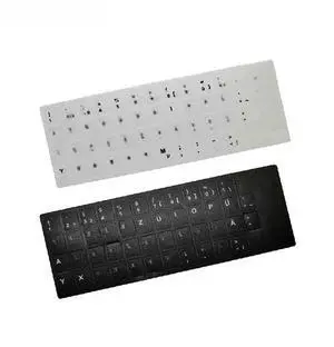 Laptop keyboard label sticker, environmentally friendly plastic German keyboard sticker