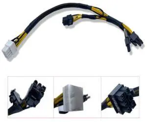 N08NH 0N08NH 9H6FV 09H6FV for R720 R730 R720XD R730XD R7910 split GPU power adapter cable