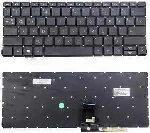 US Replacement Keyboard (No Backlight) for 430 G8, x360 435 G7, 435 G8 (Does not fit 430 G7)