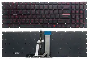 Replacement Keyboard for GT62 GE62 GS60 GL60 GP62 GT72 GE72 GS63 GL62 GP72 Series, Backlight US Layout - Red