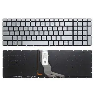 For 15-BS000 15-BS009CA 15-BS013DX 15-BS014CY 15-BS015CY 15-BS015DX 15-BS016CY Backlit Laptop Keyboard Silver For 15-BS000 15-BS009CA 15-BS013DX 15-BS014CY 15-BS015CY 15-BS015DX 15-BS016CY Backlit Laptop Keyboard Silver
