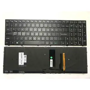 US laptop keyboard for T96 T97 Z7- US laptop keyboard white backlight US laptop keyboard for T96 T97 Z7- US laptop keyboard white backlight