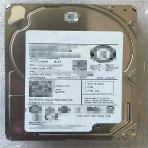 FOR FVX7C 0FVX7C 2T 2TB SAS 12gb 2.5' ST2000NX0433 hard drive HDD FOR FVX7C 0FVX7C 2T 2TB SAS 12gb 2.5' ST2000NX0433 hard drive HDD
