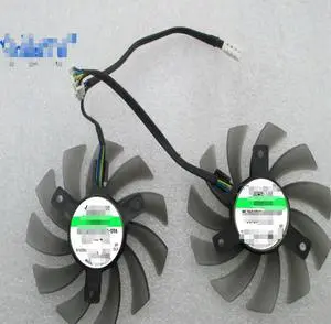 FOR 2pcs/Lot T128010SH 75mm DC12V 0.25A For GV-R585OC-1GD GV-N460OC-1GI Graphics Card Cooling Fan FOR 2pcs/Lot T128010SH 75mm DC12V 0.25A For GV-R585OC-1GD GV-N460OC-1GI Graphics Card Cooling Fan