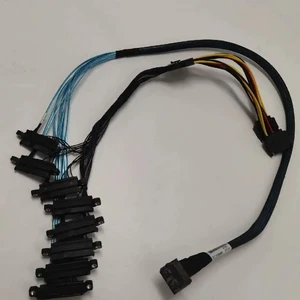 12G Mini SAS Cable 2 SFF-8643 to 8 SAS SATA 8482 Hard Drive Server Data Cable 00KF472 12G Mini SAS Cable 2 SFF-8643 to 8 SAS SATA 8482 Hard Drive Server Data Cable 00KF472