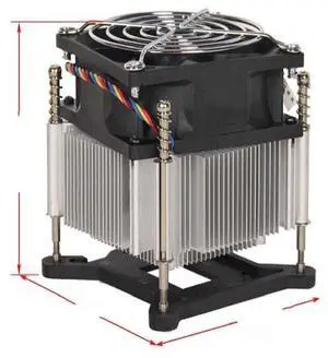 115X 3-pin silent 90mm copper core heatsink, suitable for LGA1155 and 1150 CPU coolers, with thermal pads. 115X 3-pin silent 90mm copper core heatsink, suitable for LGA1155 and 1150 CPU coolers, with thermal pads.