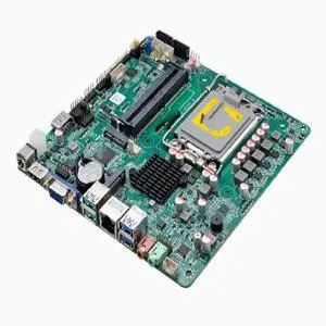 The H610 motherboard supports 12/13/14 i3/i5/i7/i9 LGA1700 CPUs, is an integrated single-board computer, an ultra-thin motherboard, and includes two network cards and a DC-19V VGA interface. The H610 motherboard supports 12/13/14 i3/i5/i7/i9 LGA1700 CPUs, is an integrated single-board computer, an ultra-thin motherboard, and includes two network cards and a DC-19V VGA interface.