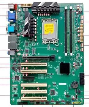 The H610 motherboard is a single-board computer that supports 12/13/14 i3/i5/i7 LGA1700 desktop CPUs. It is an industrial motherboard equipped with 6 interfaces, 2 LAN interfaces, and 5 ports. The H610 motherboard is a single-board computer that supports 12/13/14 i3/i5/i7 LGA1700 desktop CPUs. It is an industrial motherboard equipped with 6 interfaces, 2 LAN interfaces, and 5 ports.