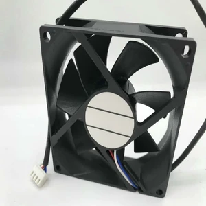 AS8025H12 80x80x25mm Four-wire 80mm Cooling Fan DC 12V 0.45A, suitable for computer CPU coolers or heatsinks. AS8025H12 80x80x25mm Four-wire 80mm Cooling Fan DC 12V 0.45A, suitable for computer CPU coolers or heatsinks.