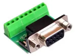 9pin Solderless Connectors DB9 RS232 Serial to Terminal Female Male Adapter Connector Breakout Board