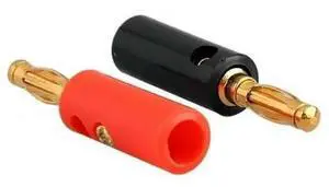 2018 Gift 10 X Audio Speaker Screw Gold Plate Plugs Connectors 4mm