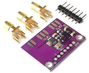 DC 3V-5V 5351 Si5351A Si5351 I2C Clock Generator Breakout Board Module Signal Generator Clock 8KHz-160MHz