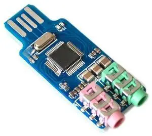 CM108 USB Drive Free Sound Card Laptop Computer External Sound Card Module - L059 hot