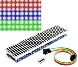 7219 Dot Matrix Module Microcontroller 4 In One Display with 5P Line