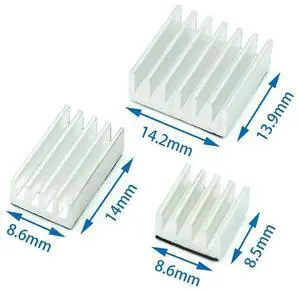 Pi 4 4B Aluminum Heatsink Heat Sink Computer Cooler Radiator Electronic Chip Heat Dissipation Cooling Pads