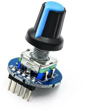 Rotary Encoder Module Brick Sensor Development Round Audio Rotating Potentiometer Knob Cap EC11
