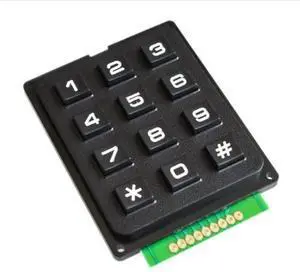 4x4 3x4 Matrix Keyboard Keypad Module Use Key Stamp Sml 4*4 3*4 Plastic Keys Switch Controller