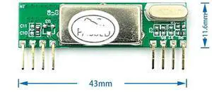 RXB6 433Mhz Superheterodyne Wireless Receiver Module ARM/
