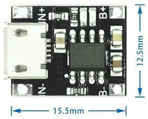10pcs/lot 5V Micro USB 1A 18650 Charging Board With Protection Charger Module
