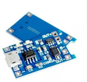 5pcs/lot 5V Micro USB 1A 18650 TP4056 Charging Board With Protection Charger Module