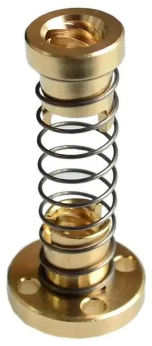 T8 Anti Backlash Spring Loaded Nut Elimination Gap Nut 8mm Acme Threaded Rod Lead Screws DIY CNC 3D Printer Parts