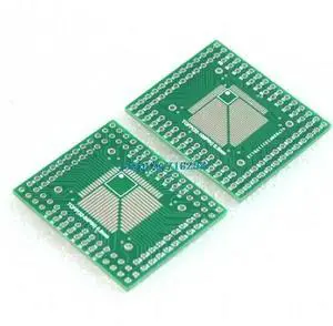 5Pcs FQFP TQFP 32 44 64 80 100 LQFP to DIP Transfer Board DIP Pin Board Pitch Adapter