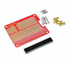 DIY Proto HAT Shield Pi 3 and Pi 2 Model B B+ A+ ( Red)