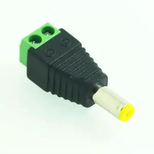 10Pcs 12V 2.1 x 5.5mm DC Power Male Plug Jack Adapter Connector Plug CCTV single color LED Light