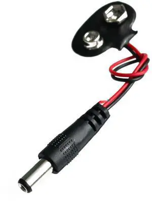 10pcs Experimental 9V Snap Power Cable to DC 9V Clip Male Line Adapter Uno R3 DIY Jack Connector