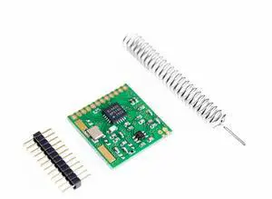 Mini SI4432 Remote Wireless Transceiver Communication Module 240MHZ-930MHZ + Spring Antenna, Distance 1000m