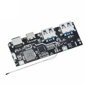 QC4.0 QC3.0 LED Dual USB 5V 4.5A 22.5W Micro/Type-C USB Mobile Power Bank 18650 Charging Module Temperature Circuit Protection