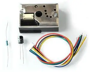 GP2Y1014AU Compact Optical Dust Sensor Smoke Particle Sensor With Cable Instead of GP2Y1010AU0F