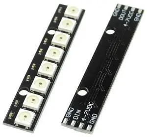 10PCS/LOT 8 channel WS2812 5050 RGB LED lights built-in full color-driven development board