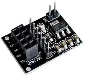 10pcs/lot Socket Adapter plate Board 8Pin NRF24L01 Wireless Transceive module 51