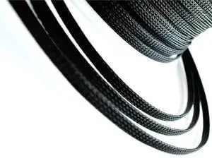10m 8mm Dia General Wire Protection Black PET Nylon Braided Cable Sleeve