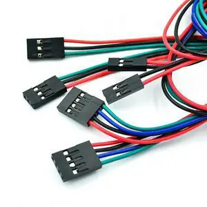10pcs/lot 70cm 4 Pin Female to Female Jumper Wire Cable 3D Printer +US