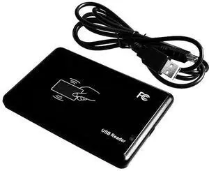 125KHz Black USB Proximity Sensor Smart rfid id Card-Reader EM4100,EM4200,EM4305,T5577,or compatible cards/tags no need driver
