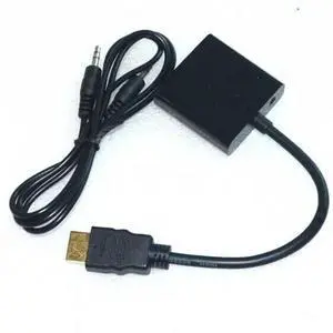With chip HDMI to VGA 1080P HD output adapter cable with audio Pi