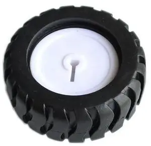 10PCS/LOT K346 43*19*3mm D-hole Rubber Wheel Suitable N20 Motor D Shaft Tire Car Robot DIY Toys Parts